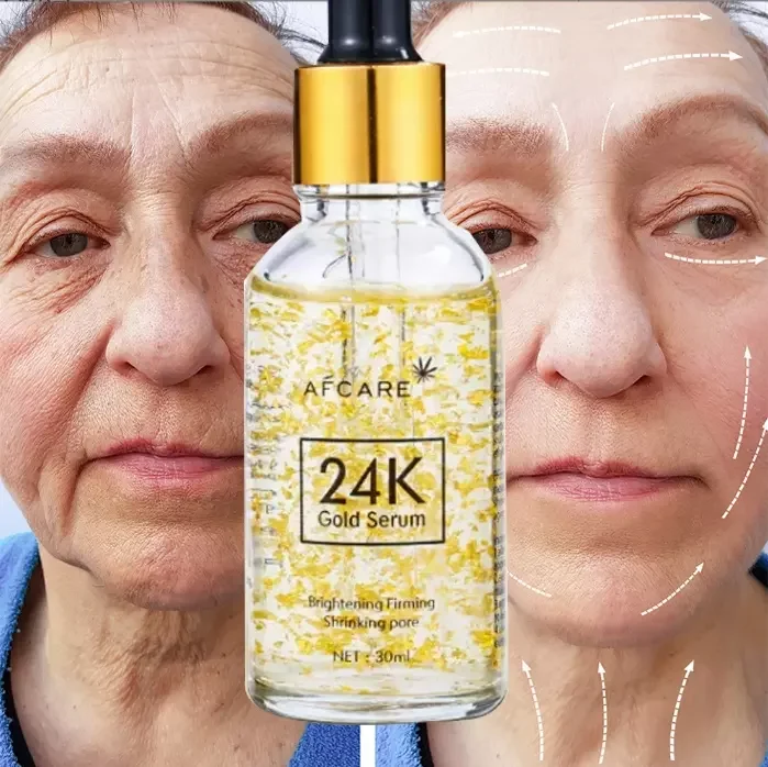 

Private Label OEM/ODM Cosmetic Skin Care Whitening Oil Moisturizing Firming Anti Aging Lift 24k Gold Face Serum Face Serum 24K