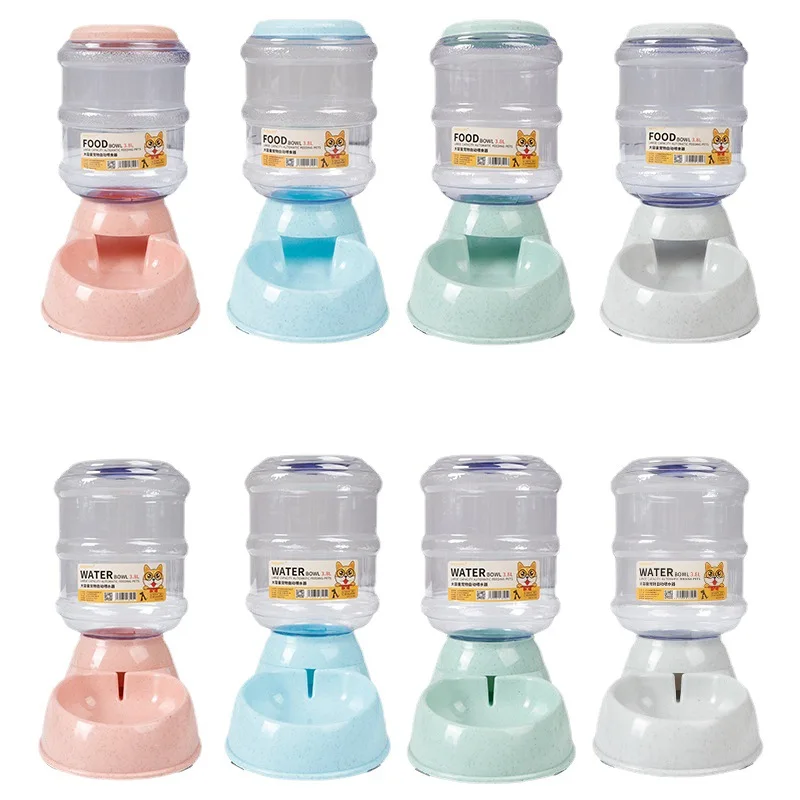 

Hot Wholesale Pet Water And Food Set Dog Automatic Water Dispenser Dog Feeding Bowl