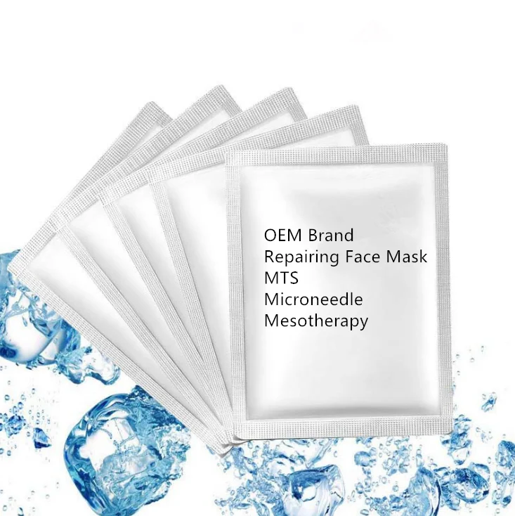 

After sunshine skin repairing crystal collagen lightening hydrating rejuvenating silk cold ice organic facial mask, White