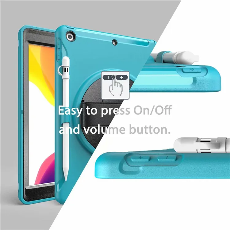 Swivel Holder 3 In 1 Shockproof Tablet Case For Ipad Air Pro 10.2 10.5