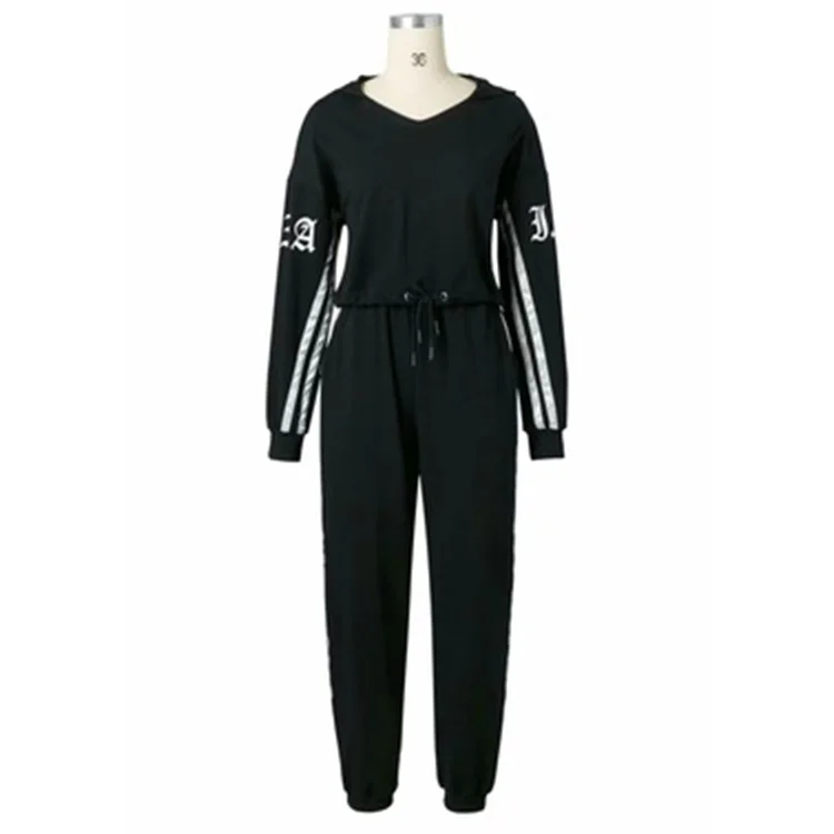 
Private label latest design tracksuits for women winter gym training hoodie tracksuit set 