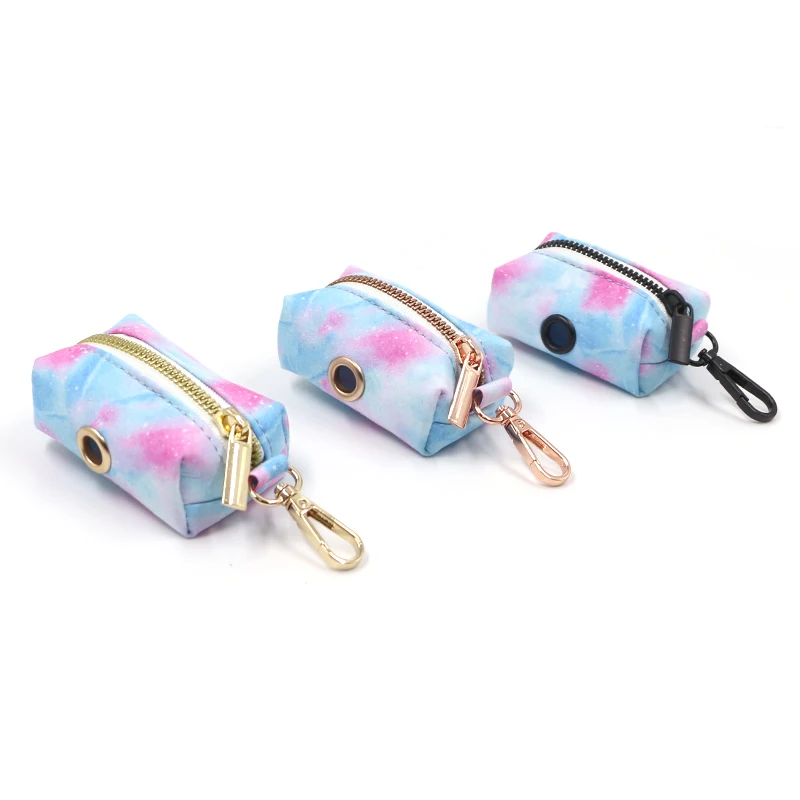 

2021 new design Amazon hot sale dog supplies poop bag dispenser custom high quality poop bag holder for leash, Colorful