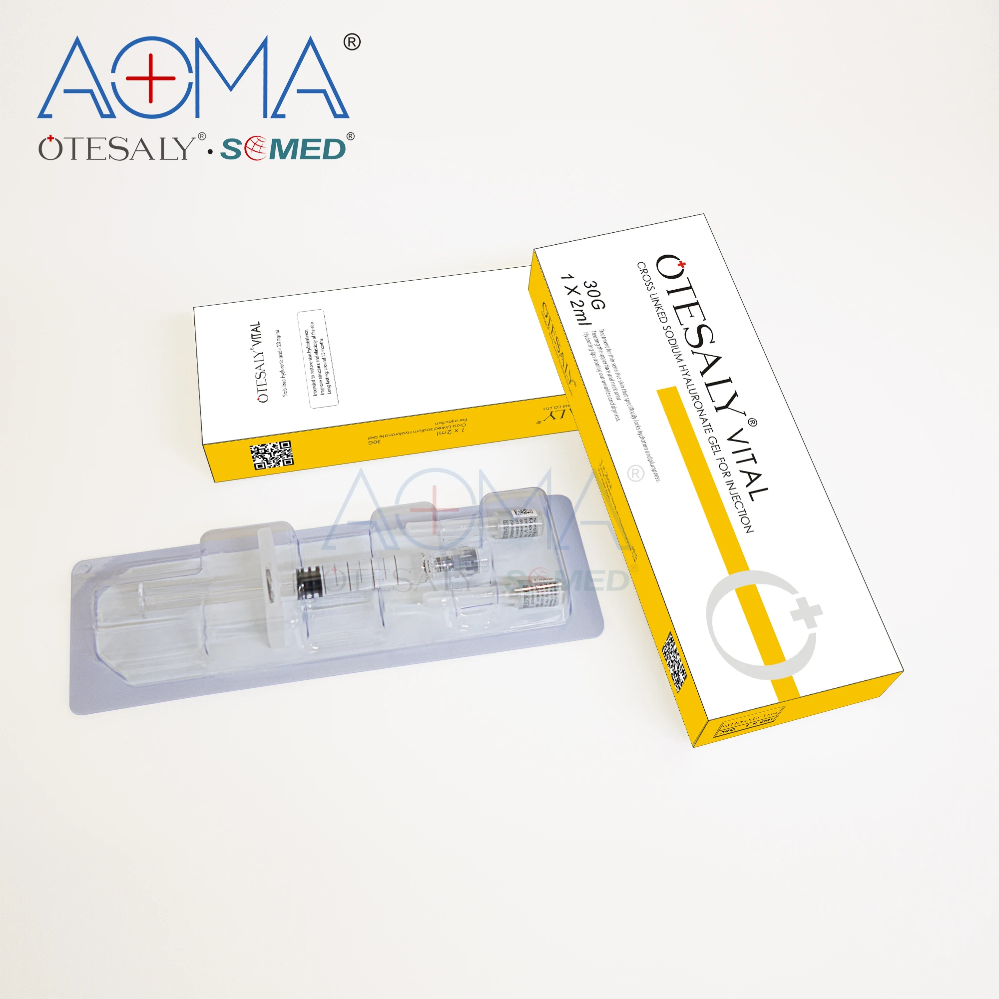 

OTESALY Vital 2ml Skinboosters Injectable HA Filler Sodium Hyaluronate Gel for Nourish and Skin Hydration