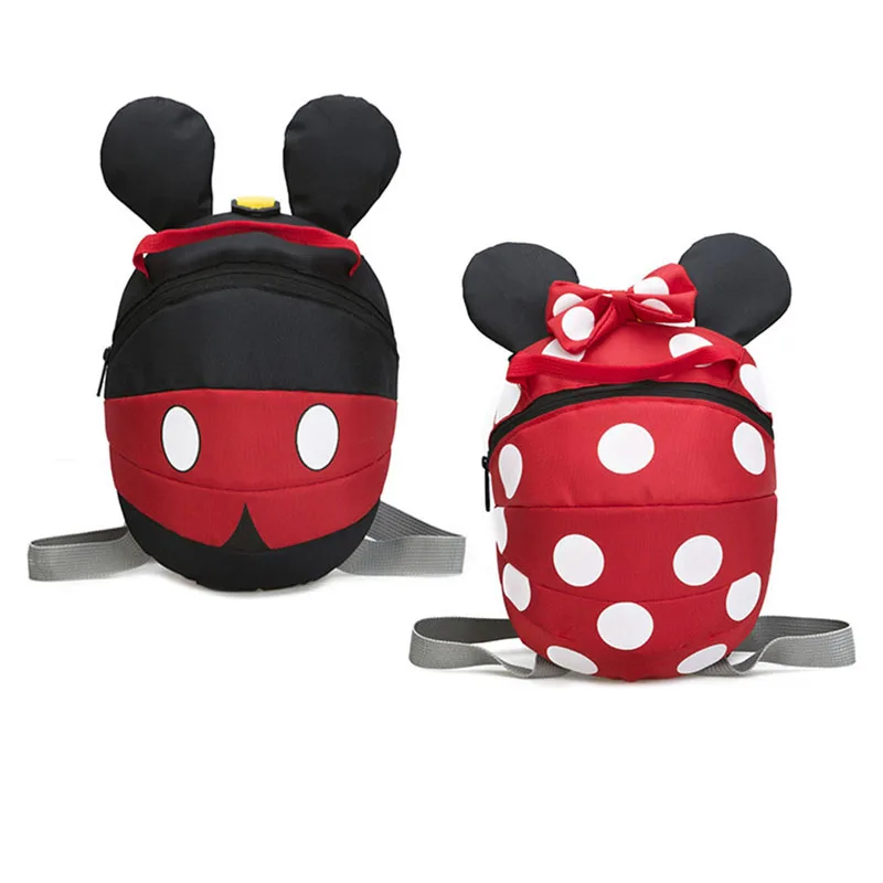 

2020 Latest dot print mouse bags girls fashion backpack with bows, As picture show