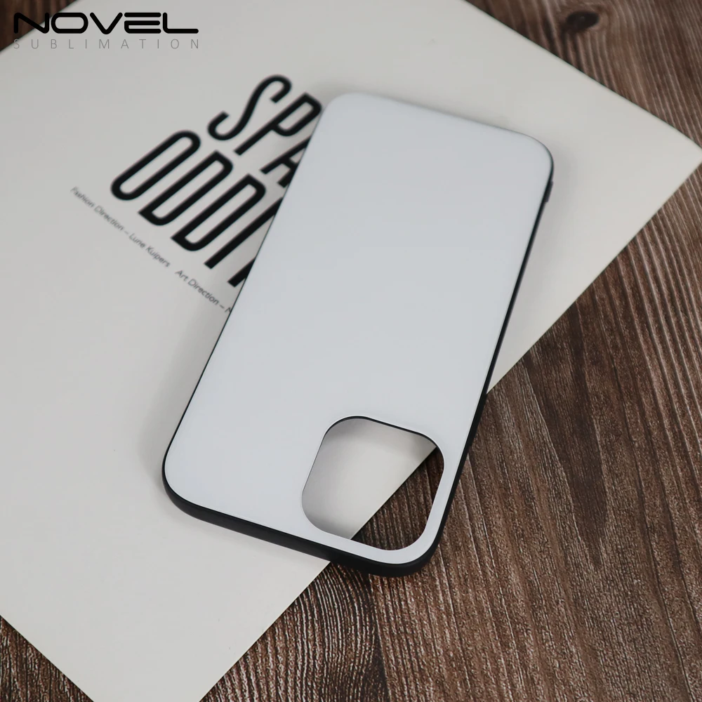 

2020 Sublimation Blank 2D TPU Tempered Glass Phone Case for iPhone 12mini, Black