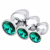 High quality 3pcs in a set Stainless steel anal plug Metal butt plug for adult