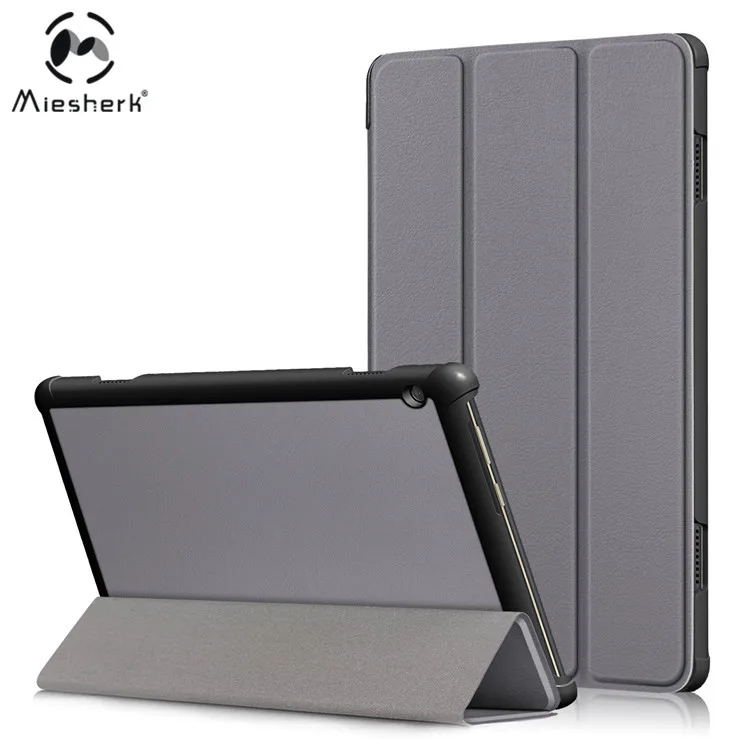 

Wholesale Ultra Slim Tri-fold Stand Folding Leather Flip Tablet Case For Lenovo Tab M10 Smart Cover x505 /x605