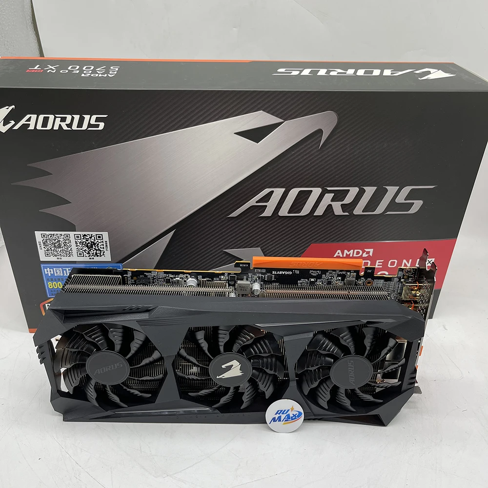 

Rumax Gigabyte aorus 5700XT 8GB GDDR6 Graphics Card AXRX 5700XT with mining cards