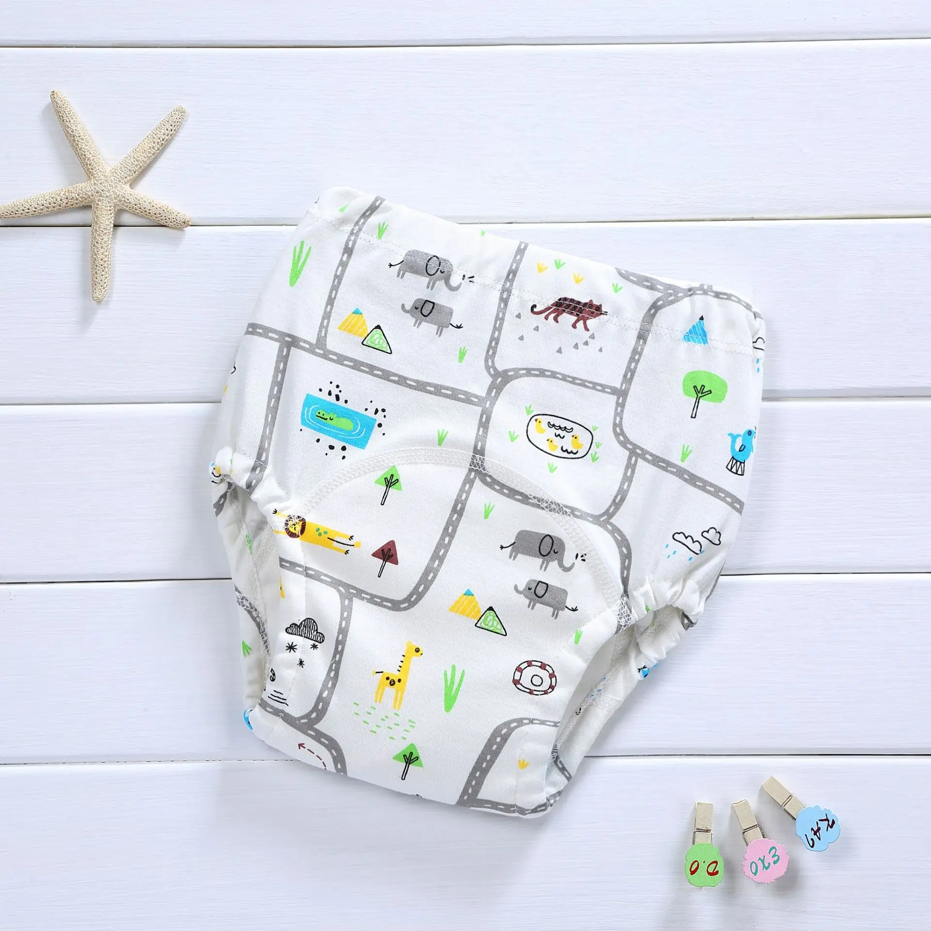 

Baby Learning Pants Cotton Korean Version Of The Baby Four-layer Gauze Diaper Waterproof Washable Diapers Cotton Diaper Pocket