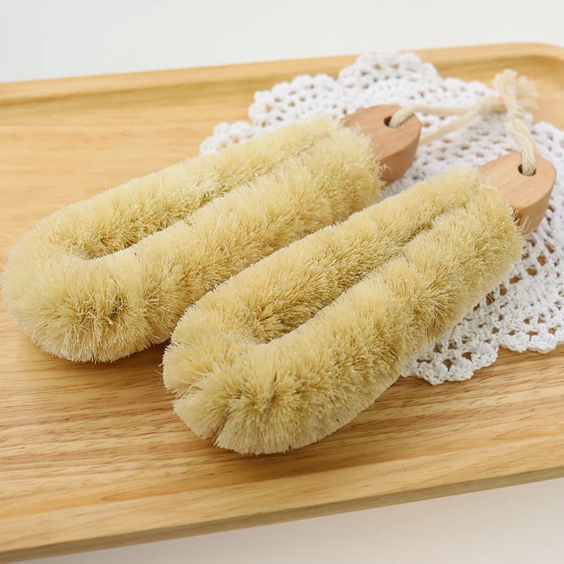 

Newest Eco Friendly Wooden Natural Vegan Handmade Exfoliating Spa Dry Sisal Body Massage Skin Brush