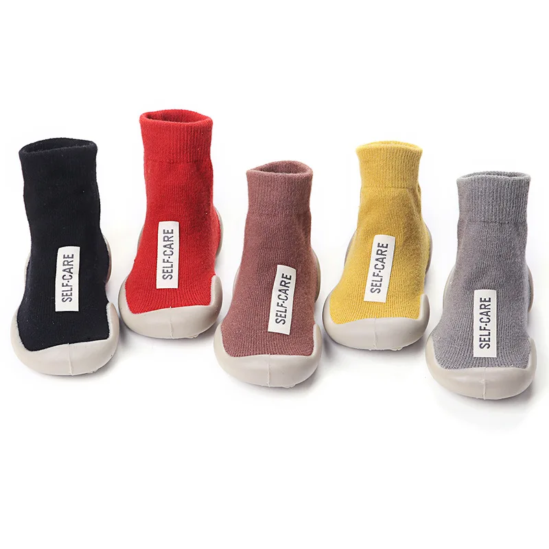 

Baby Walking Shoes Custom Logo Soft Soled Non Slip Socks Indoor Baby Breathable Shoes And Socks, Picture
