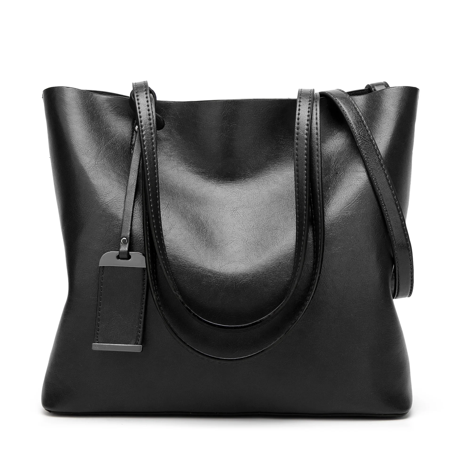 

High Quality messenger bag Female Wholesale Handbag High Capacity Vintage Crossbody Tote Leather Women Handbag Shoulder Bag, Black, brown.accept customized models