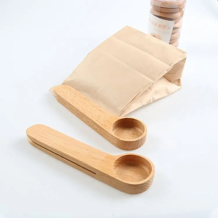 

Custom eco friendly bamboo material tea coffee spoon home Kitchen Utensil measuring scoop, Natural