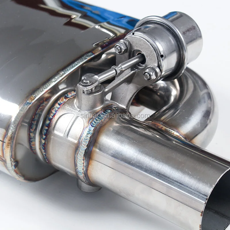 Size 2/2.5/3inch Car Exhaust T Muffler Double Pneumatic Valve With