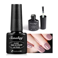 

SENALAY private label custom logo 58 colors semi permanent uv led nail gel gel nail polish with low price