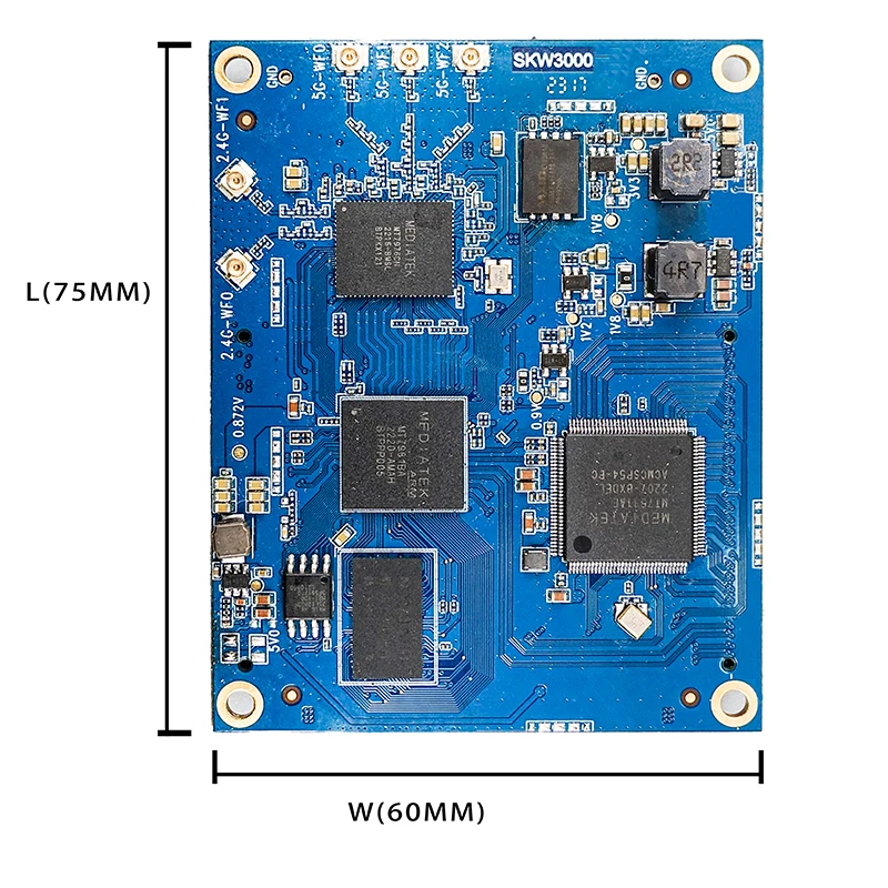 

WIFI 6 3000Mbps MT7981A+MT7976C+MT7531AE Dual Band Gateway IOT Module Access Point AP WiFi Module