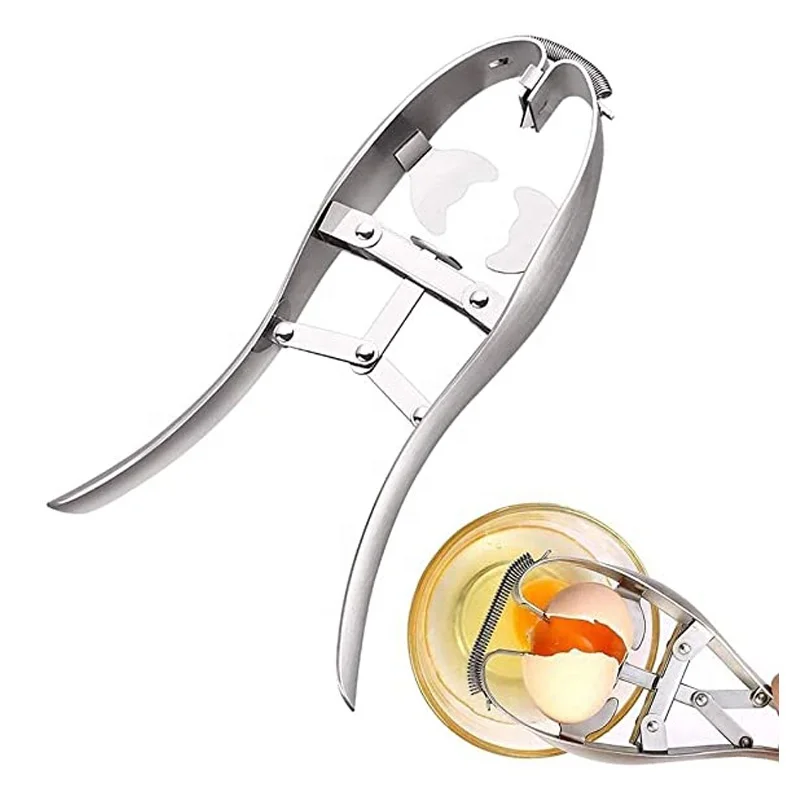 

Stainless steel egg tools scissor cutter egg shell opener breaker and separator, As photo