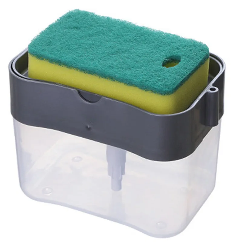 

Cheap price Soap Press Dishwasher with Sponge Kitchen Soap Dispenser Box