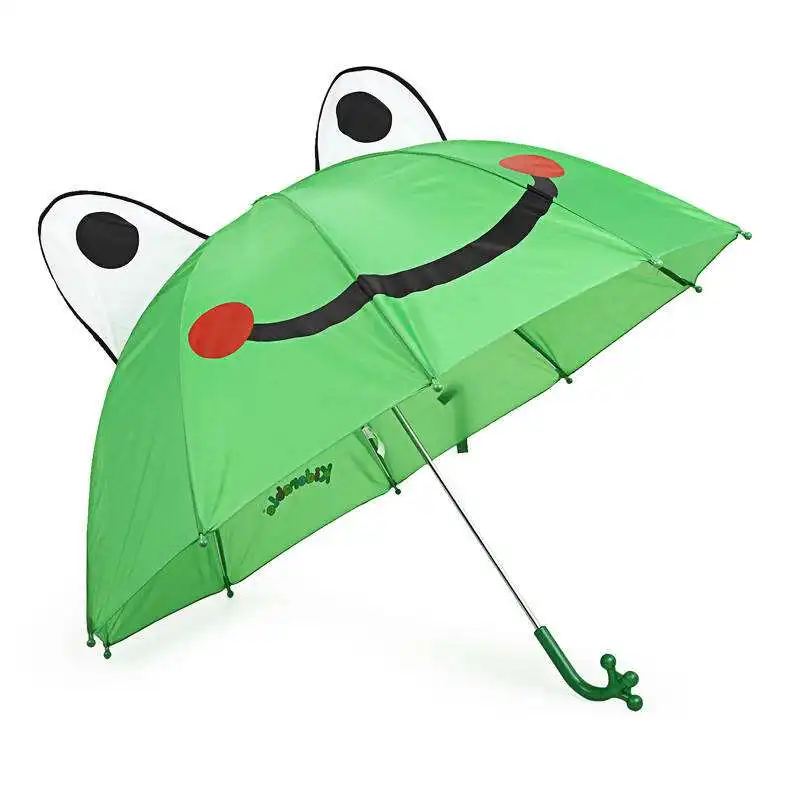 
Cute design straight cartoon character custom print 3D animal kids umbrella with ears 
