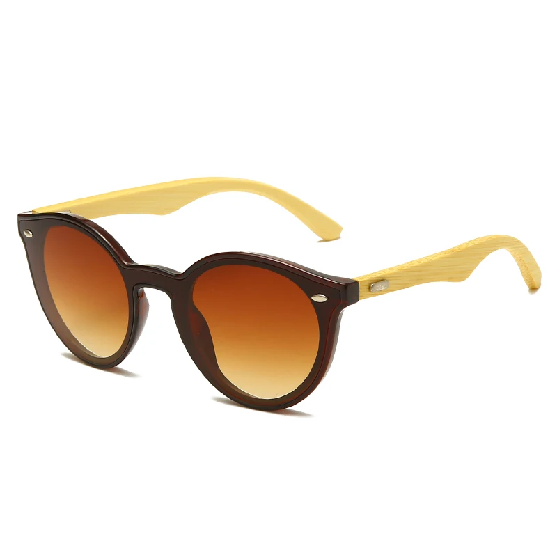 

Pc Frame Bamboo Arms Women Sunglasses Factory Wholesale Promotion Gift Semi Bamboo Sunglasses