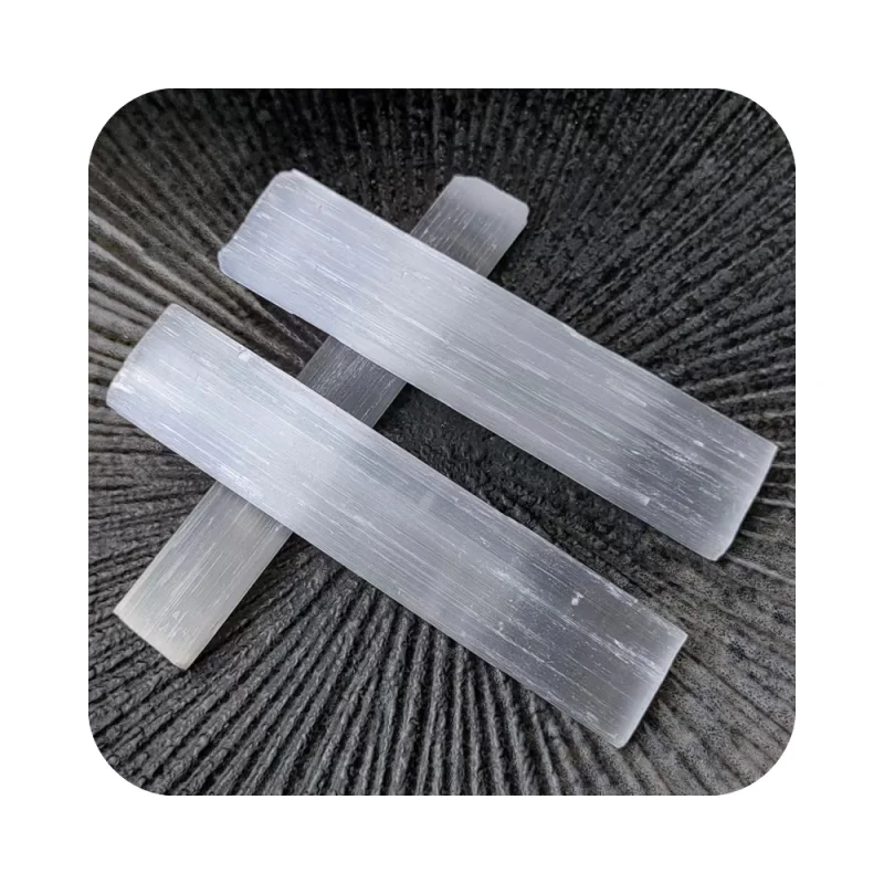 

Wholesale crystal wand reiki healing crystals gemstone point craft stones natural selenite tower stick for gift fengshui