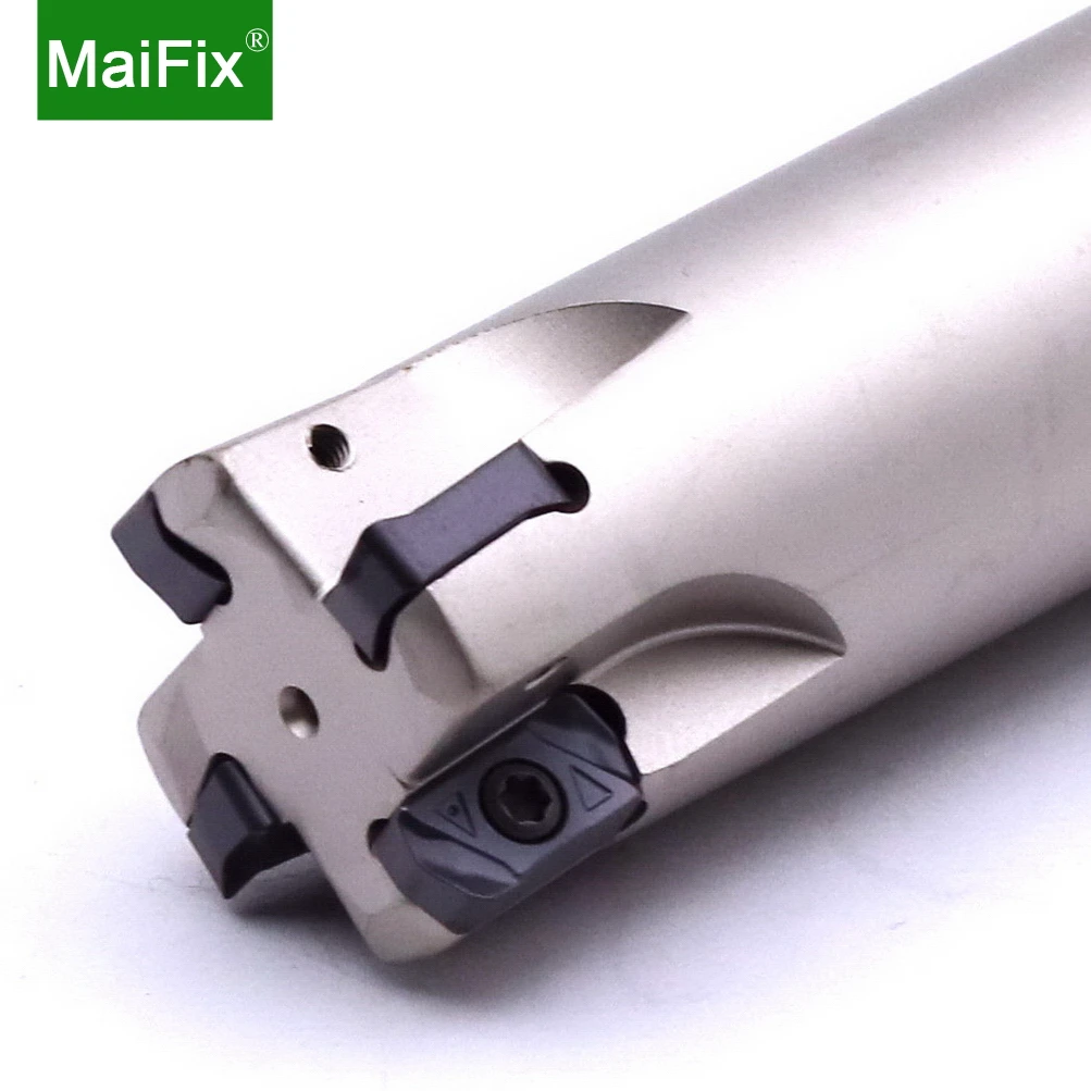

Maifix EXN03R CNC Lathe Machine Alloy End Mill LNMU Double Side Carbide Insert Fast Feeding Milling Cutter