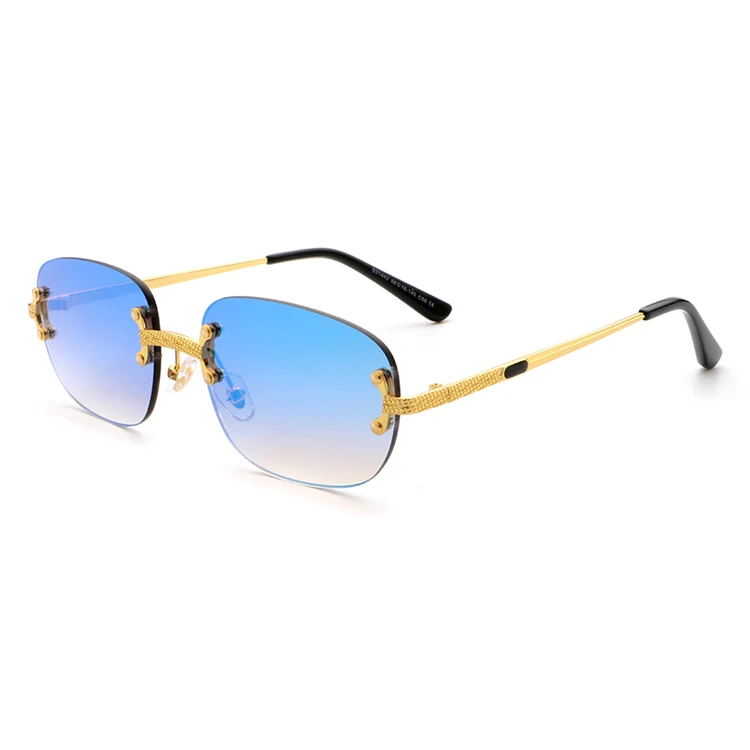 

Ready To Ship Unisex Latest Rimless Fashionable Polarized Sun Glasses Sunglasses For Women