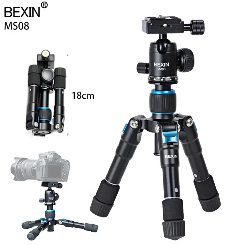 

BEXIN smartphone stand portable aluminum alloy desktop macro shooting tripod stand mini tripod for dslr camera phone