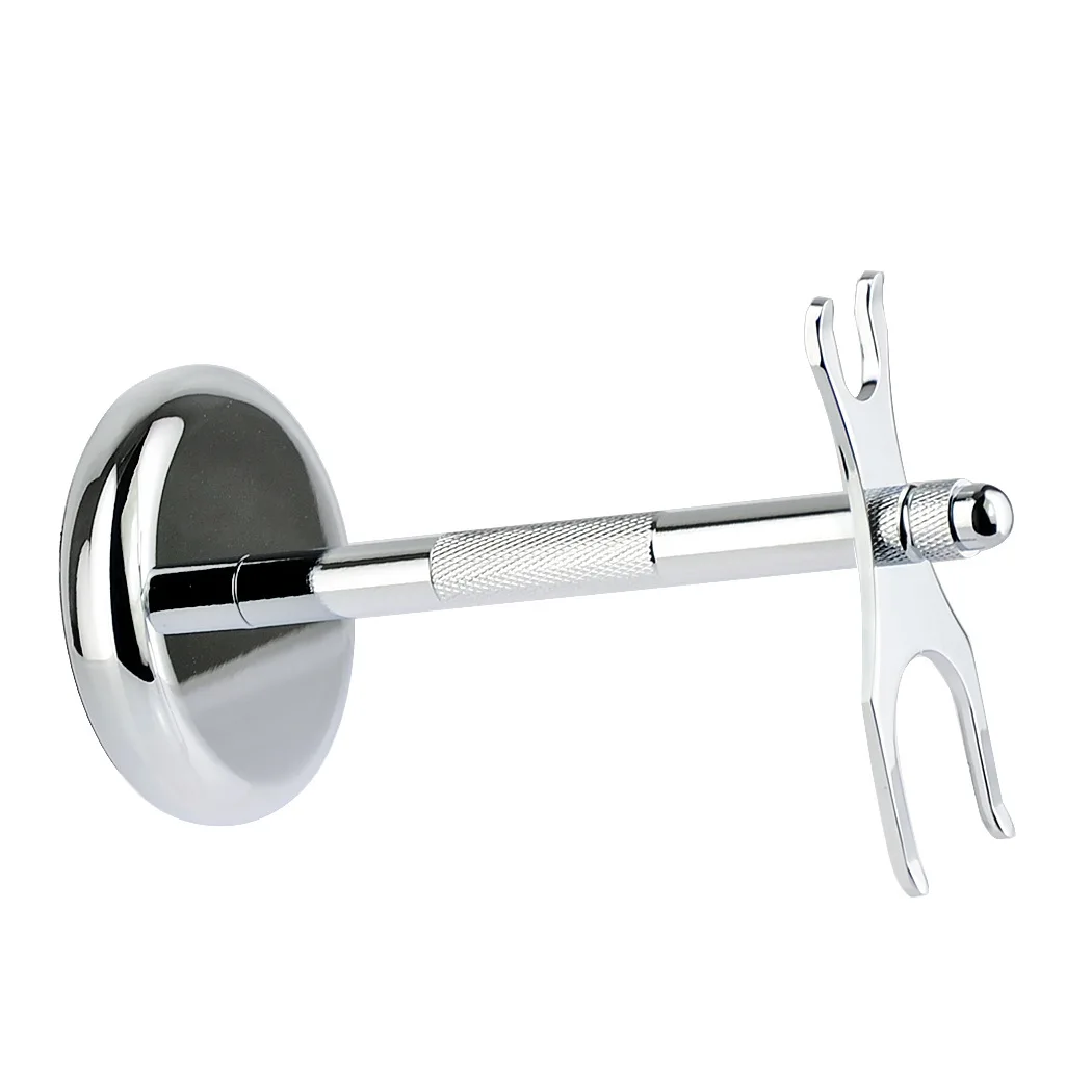 Amazon Hot Selling Deluxe Chrome Razor And Brush Stand New Best Safety