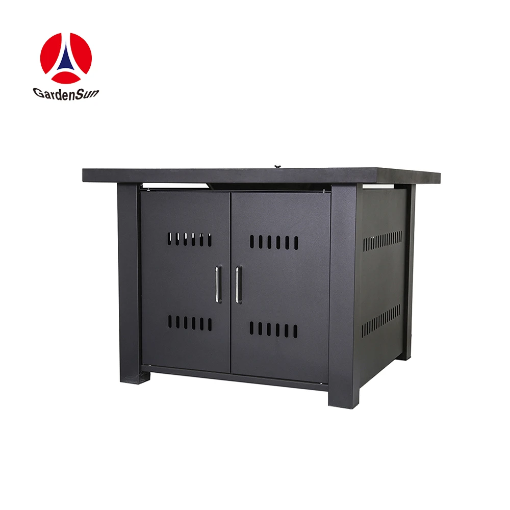 

Original Factory Competitive PriceGas Garden Firepit, Metal with powder coating,glass table and cover.