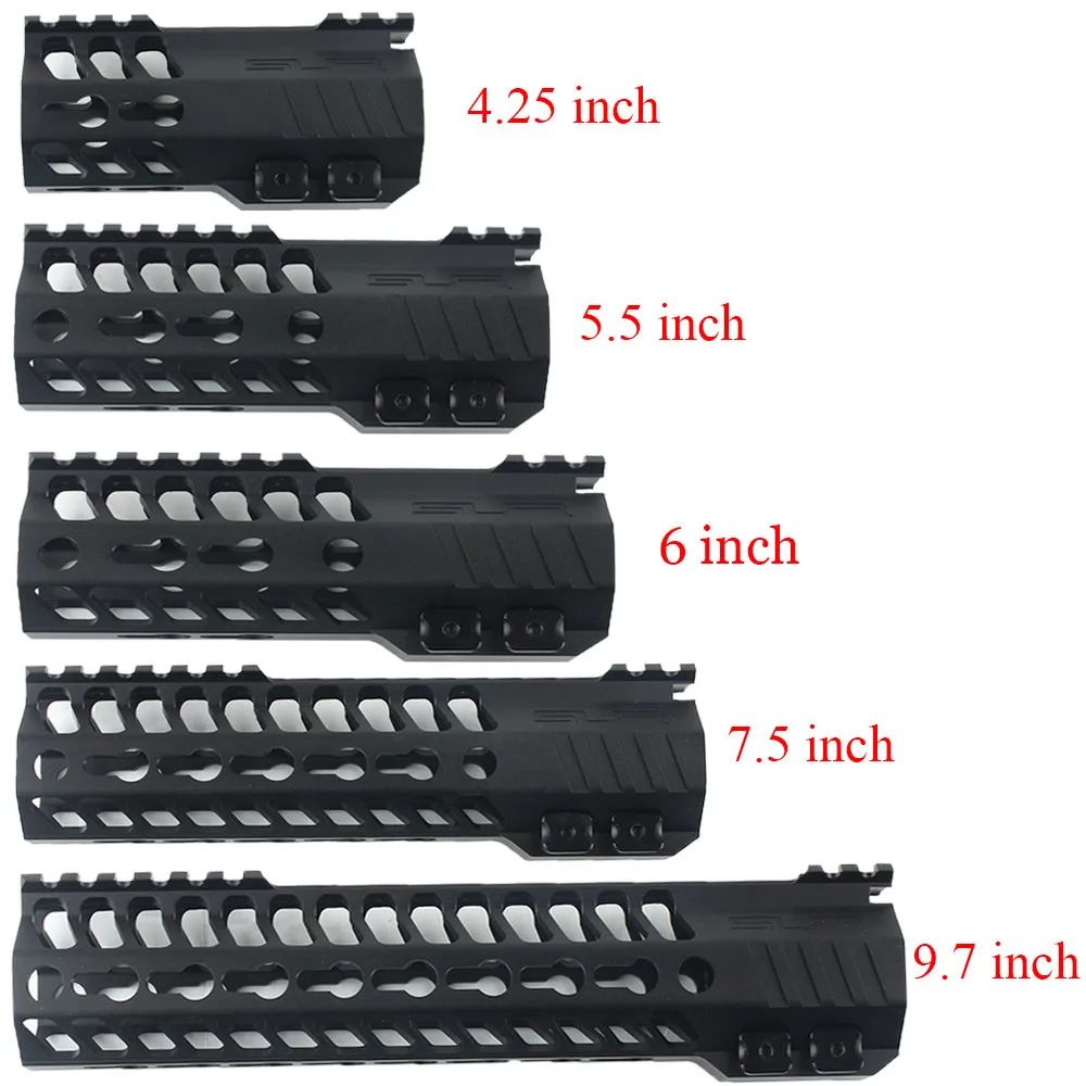 

Tactical Keymod 4.25/5.5/6/7.5/9.7 Inch Handguard Slim Free Float SLR Fishbone Handguards AR-15 M4 Rifle Scope Mount