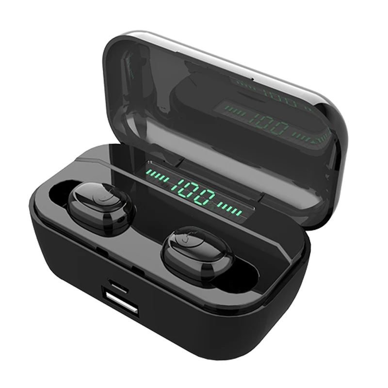 

3500mah TWS G6S Wireless Headphones 8D Stereo BT 5.0 Earphone LED Display Headset IPX7 Waterproof Earbuds