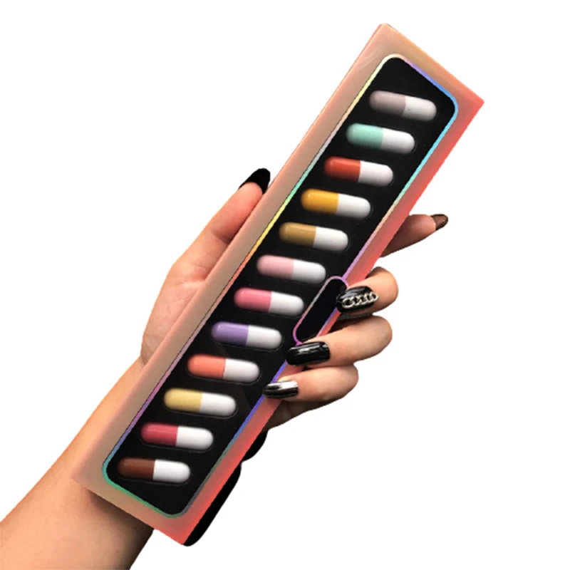 

2021 Hot Mini Capsule Lipstick 12 Colour Dating Lipstick, Multi-colored