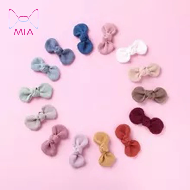 

free shipping cute fashion corduroy fabric bowknot hair bow clip hair accessories, Picture/custom