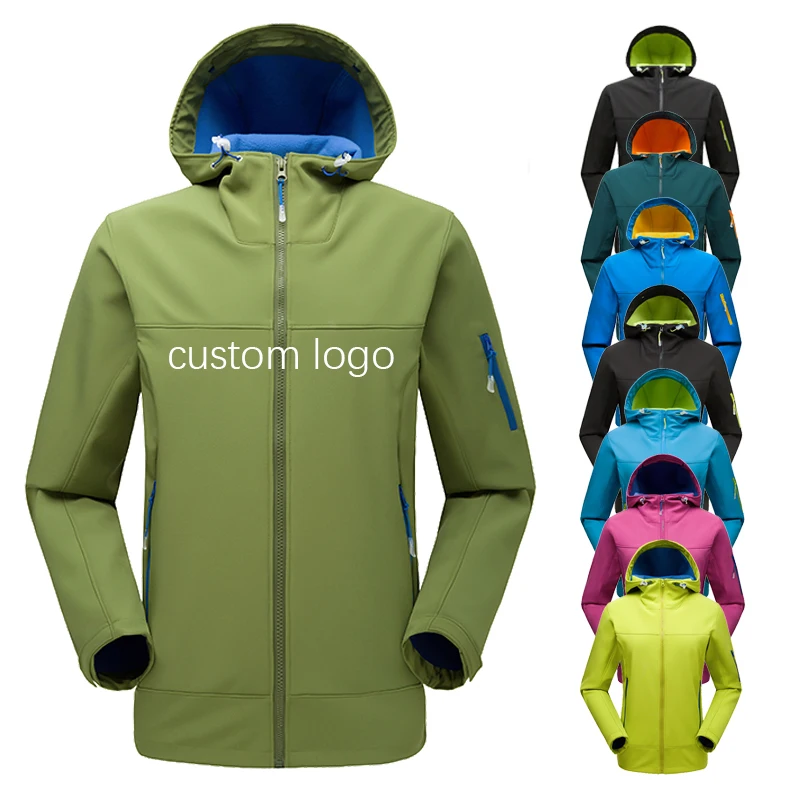 

Custom logo print oem work windbreaker running sport softshell women windproof waterproof outdoor jacket for men