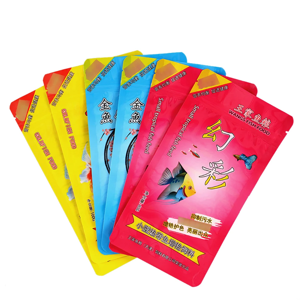 Custom Printed Clear Plastic Packaging Fishing Bait Ziplock Fish Lure Bag With Clear Window