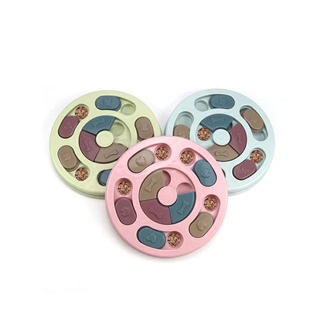 

New Style Durable Treat Dispenser For Training Funny Feeding Slow Feeder Dog Bowl, Pink,green,blue