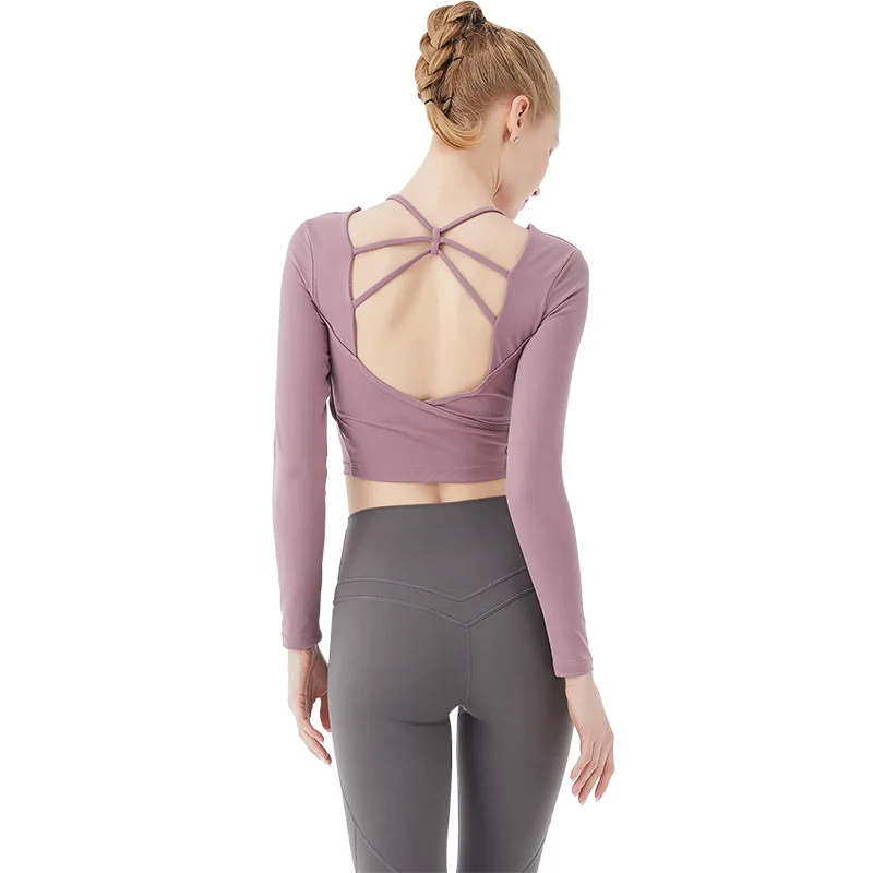 

Naked Feeling Woman Sportswear Shirts & Tops Yoga Fitness Sportswear Top Clothing Ladies Training Top, Picture