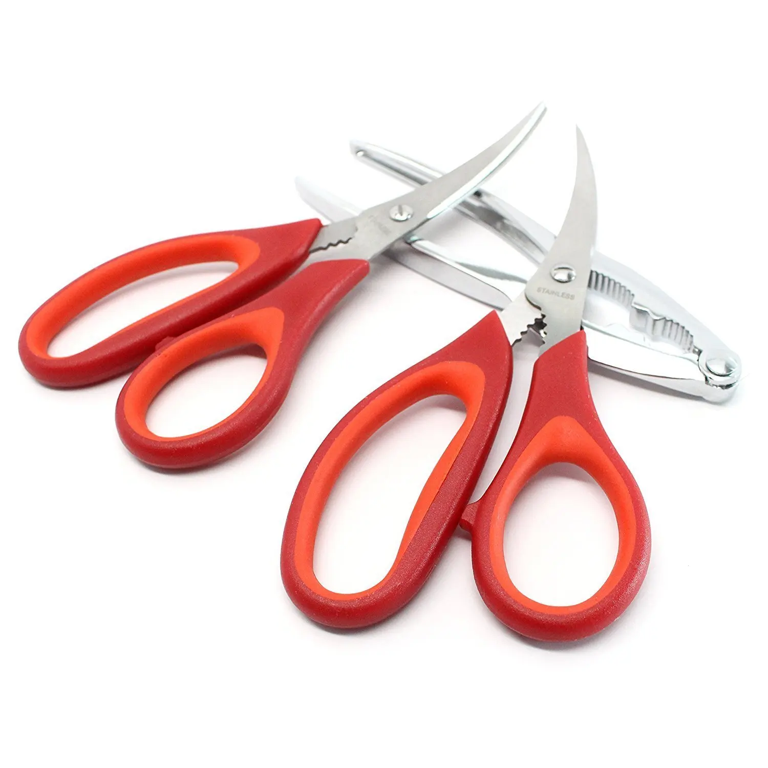 Shrimp Deveiner, Seafood Scissors, Crab Leg Cleaner, Lobster Cracker Tool