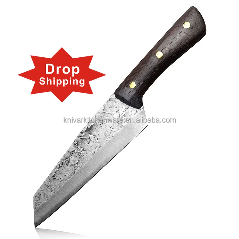 

high carbon steel wooden handle Factory Wholesale customized user-friendly popular Slicing carving kitchen knife