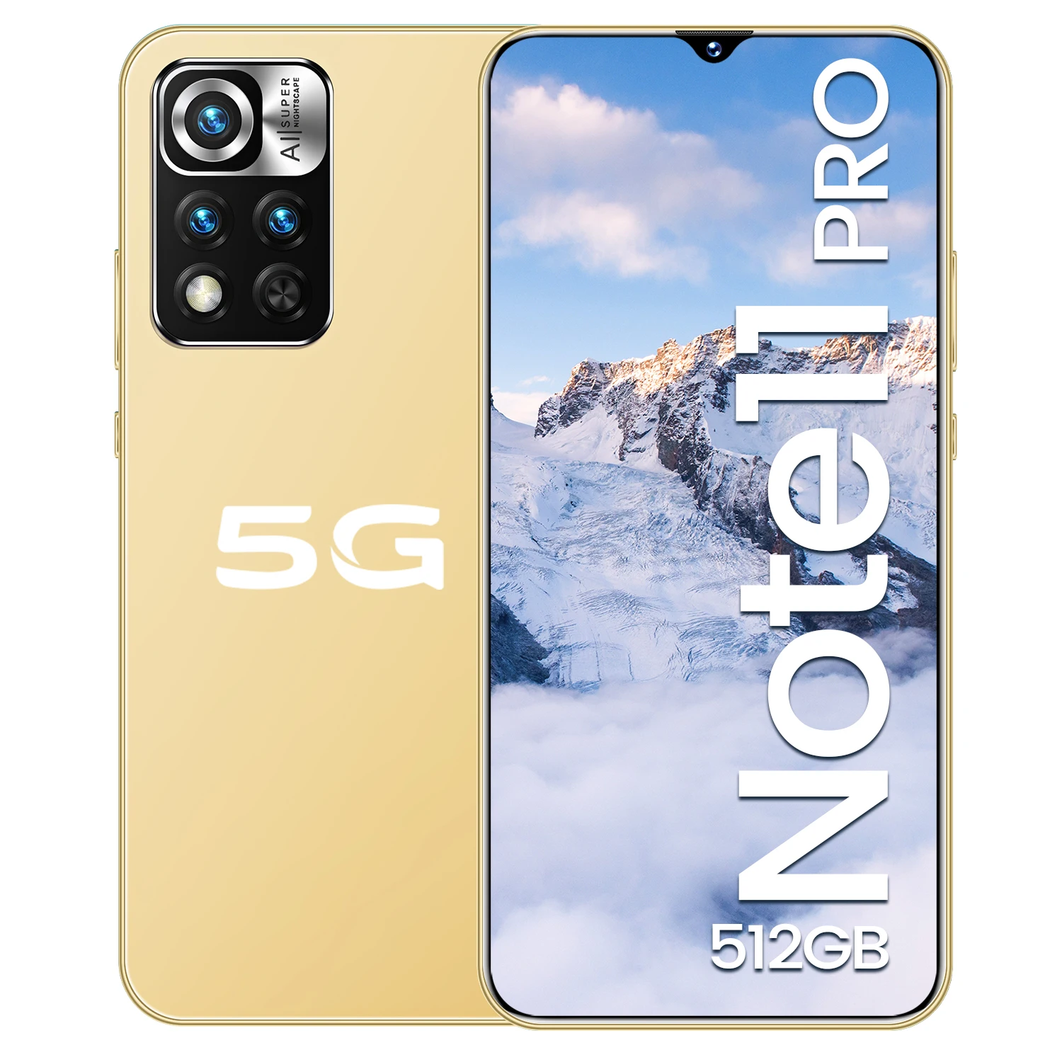 

NEW ARRIVAL Note 11 PRO original 10 CORE Android System12G+512GB Mobilephone video games Mobile phone smartphone, Black yellow blue