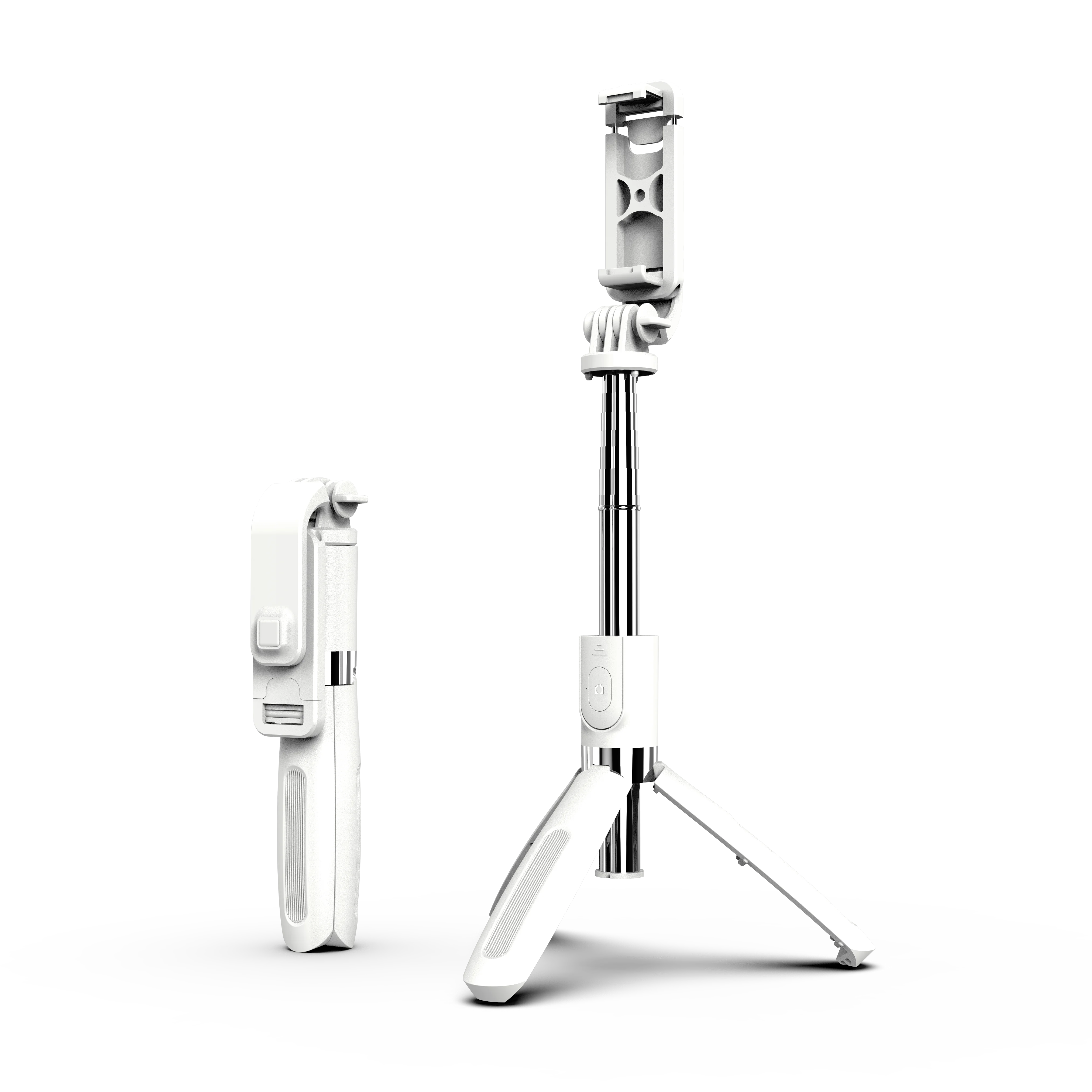 

camera and phone wireless selfie stick flexible for xiaomi, Black white