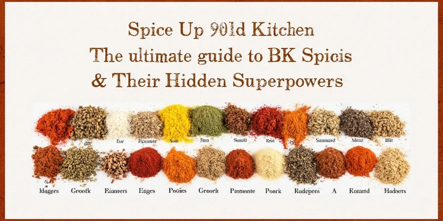BK Spices arranged neatly in a spice rack