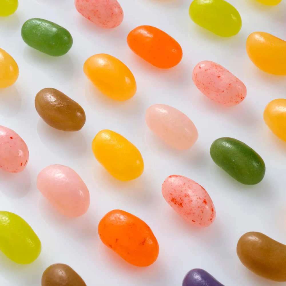 yummy bulk mixed fruit flavor custom bottle halal jelly beans