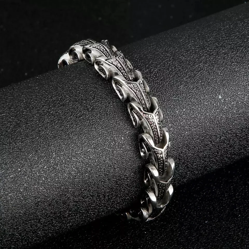 

Custom Wholesale Fashion Stainless Steel New Viking Keel Bracelet Cool Style Fine Jewelry For Men