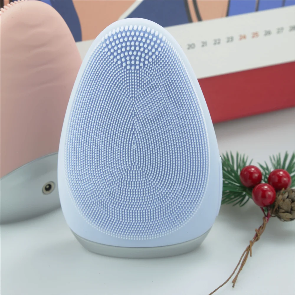 

Waterproof Silicone cleansing facial brush black beauty
