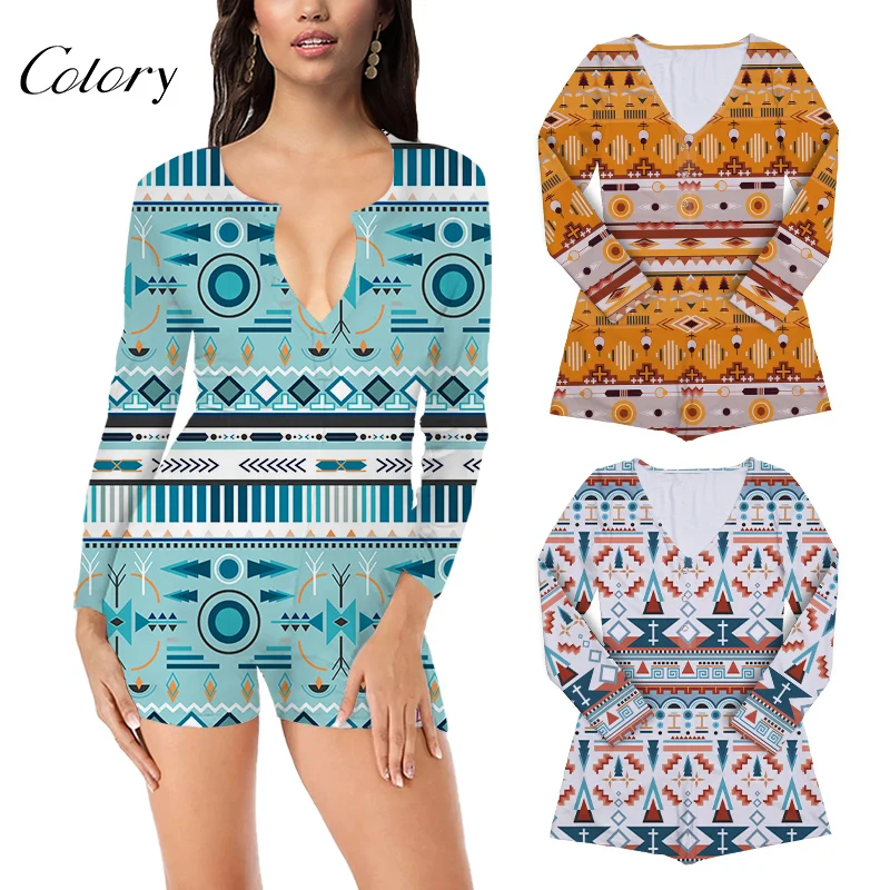 

Colory Women's Pajamas Jumpsuit Women Custom Adult Sexy Onesie, Picture shows