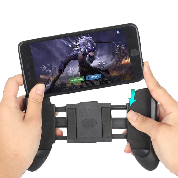 

Portable Gamepad Mobile Gaming Controller Extended Handle Holder Game Grip Mobile phone universal 4.5-6' Inch, Balck