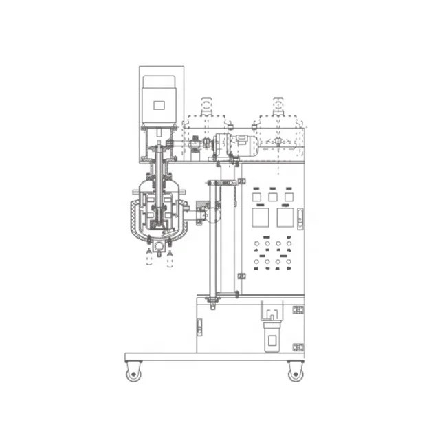 
Tianfu TFZRJ-5L Laboratory Ointment or facial cream vacuum emulsifier mixer machine 