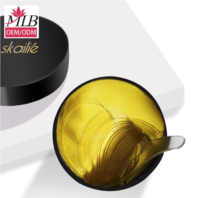 

24k gold collagen hydro gel patches oem cosmetics under gel hydrogel puffy eye mask bag patch korea eyepatch for dark circle